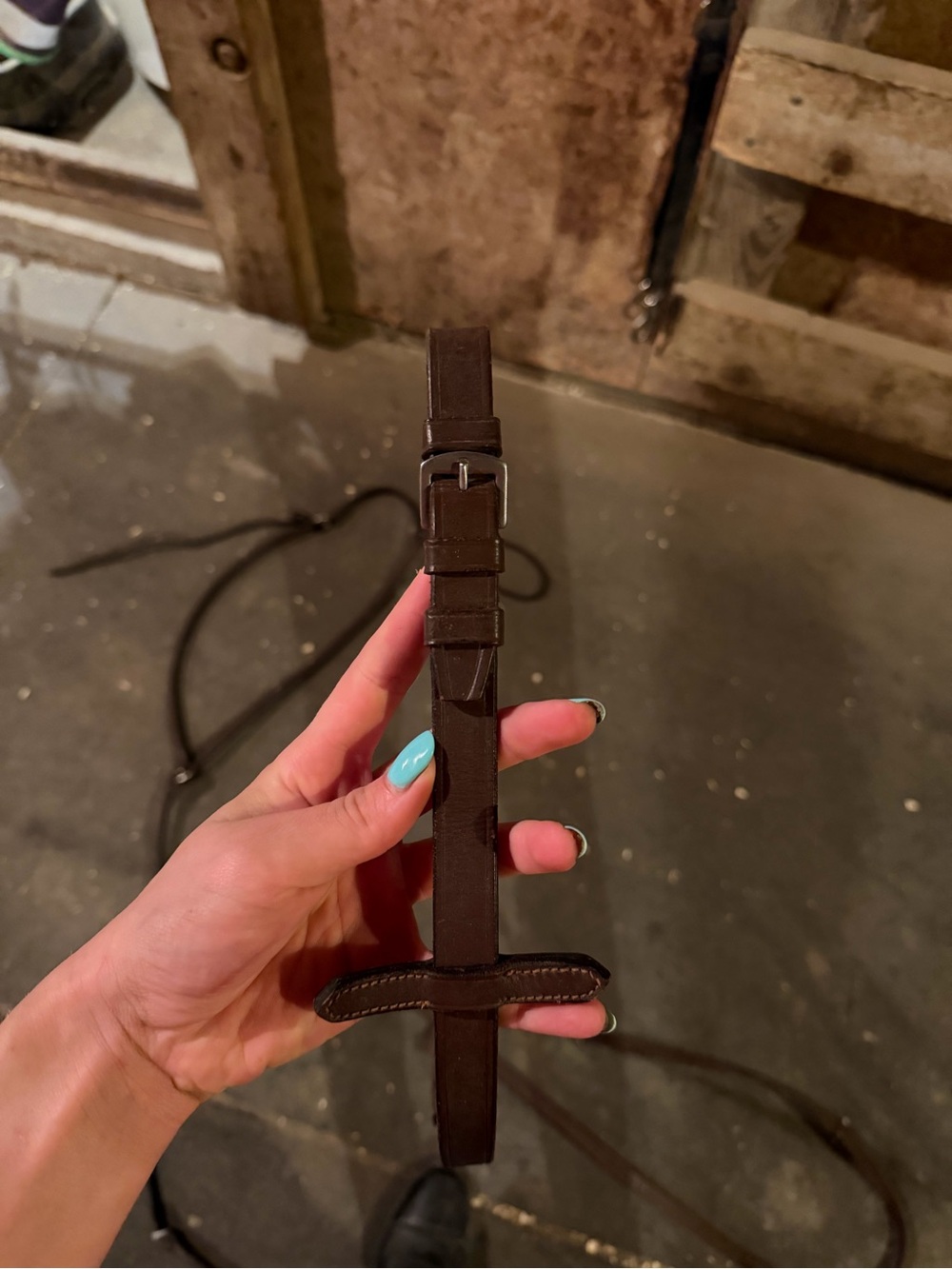 Dark Brown Leather Stirrup Leathers